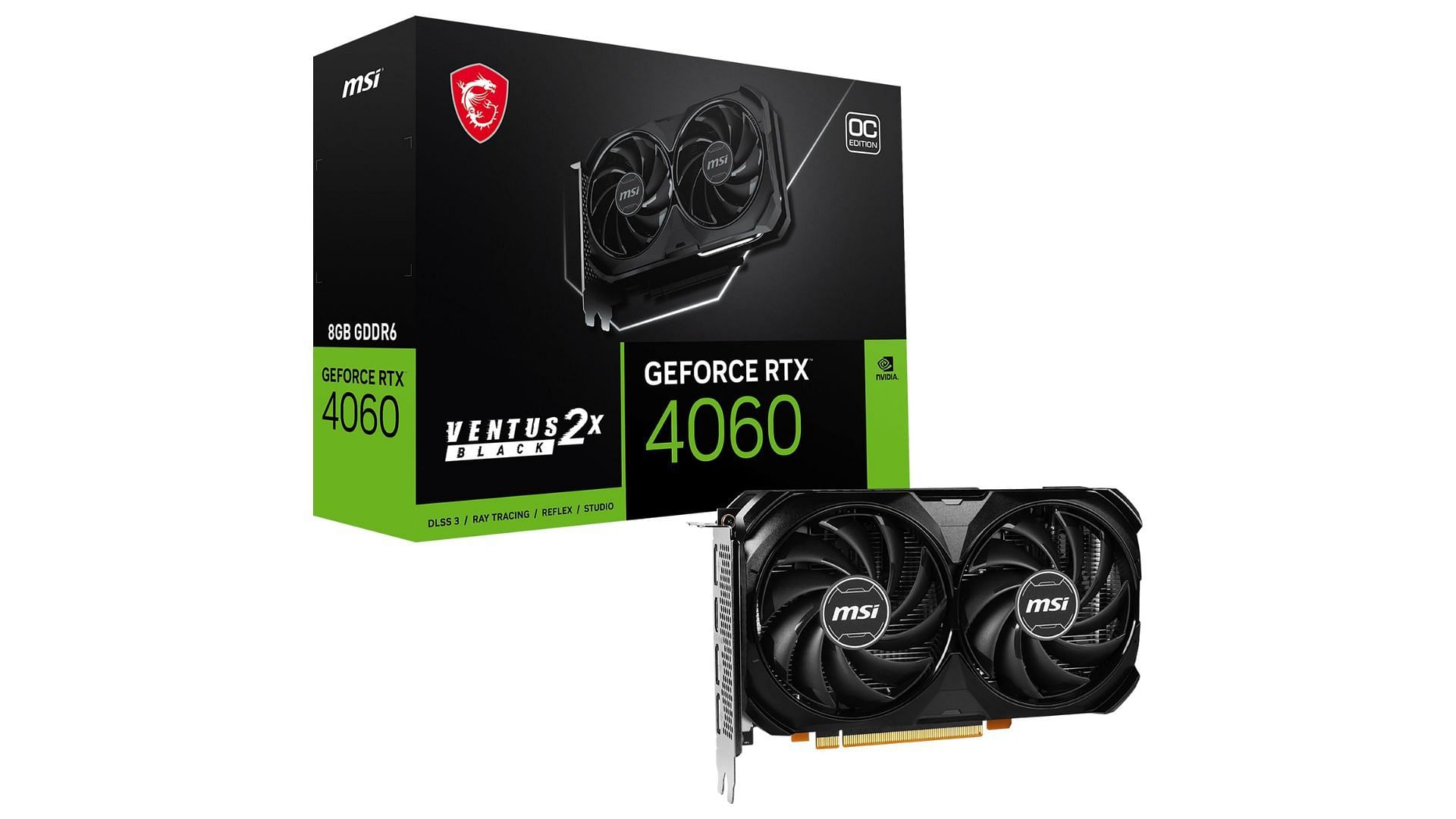 With DLSS and frame generation, the Nvidia RTX 4060 continues to be capable at 1080p gaming (Image via Amazon)